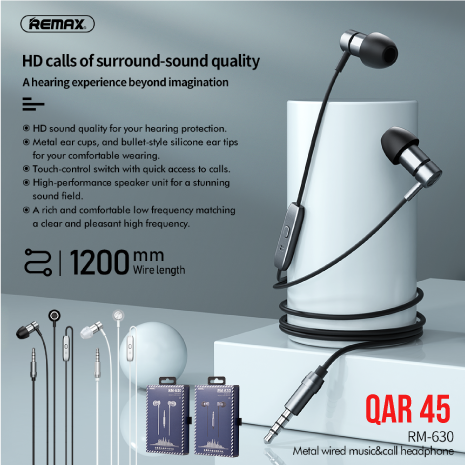 Remax Wired Earphone RM630