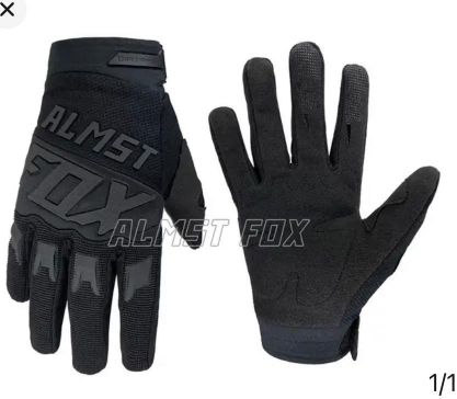 gloves black fox