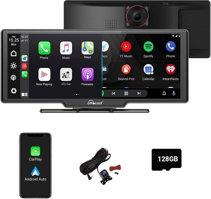 Ottoscreen Max Portable Apple Carplay & Android Auto Screen For Car
