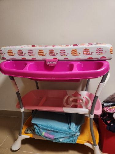 Baby bed changing with bath