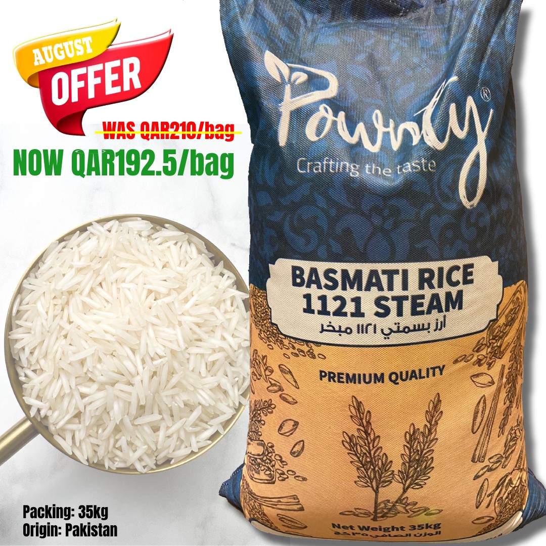 Basmati Rice 1121 Steam