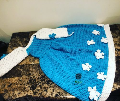 crochet Elsa dress 