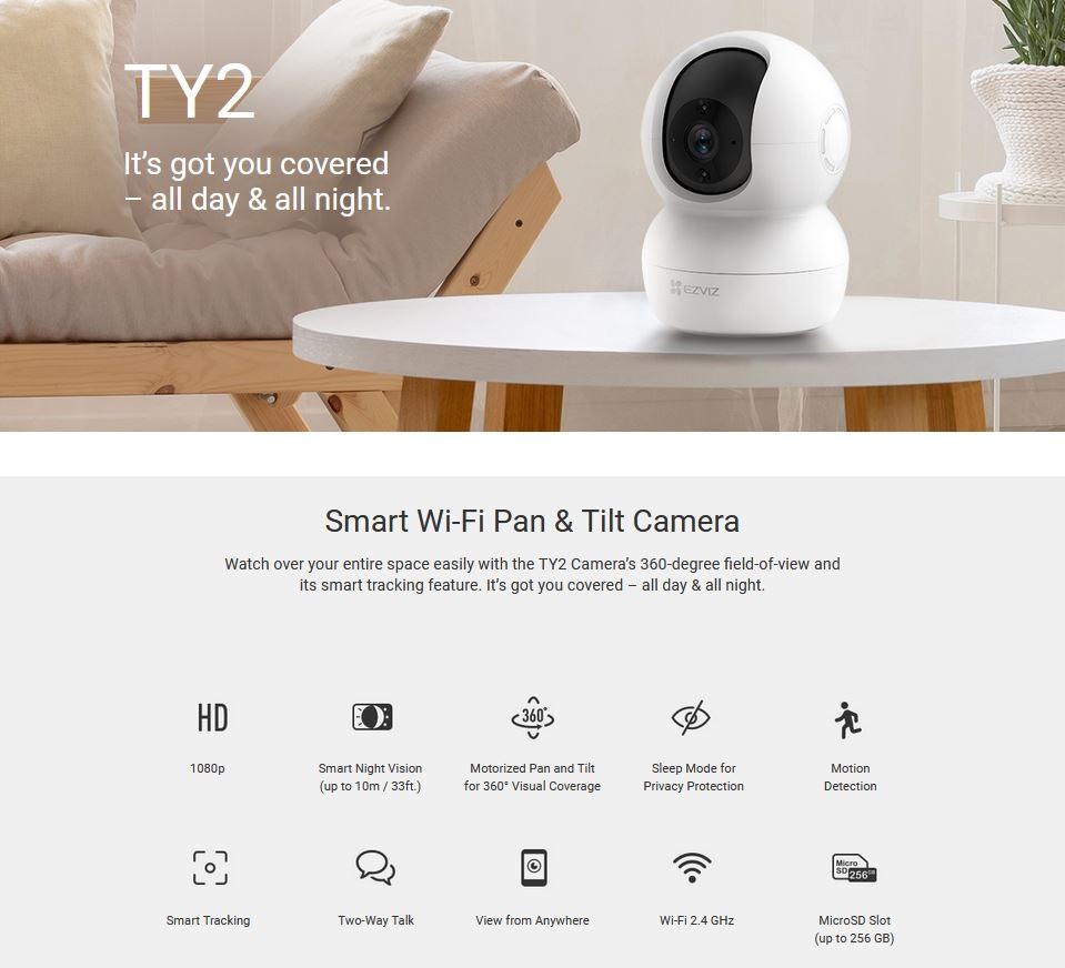 EZVIZ TY2 Indoor WiFi Camera