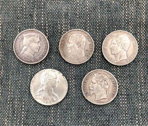 Silver rare old coins