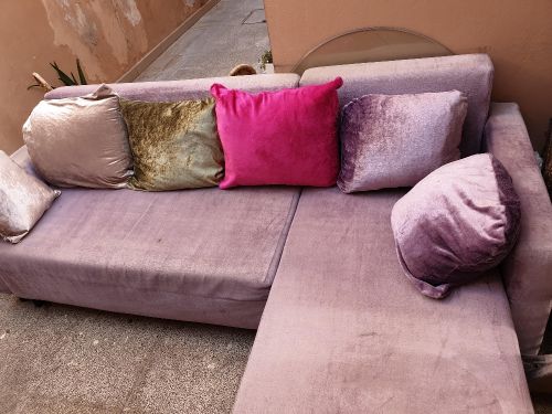 sofa bed outside