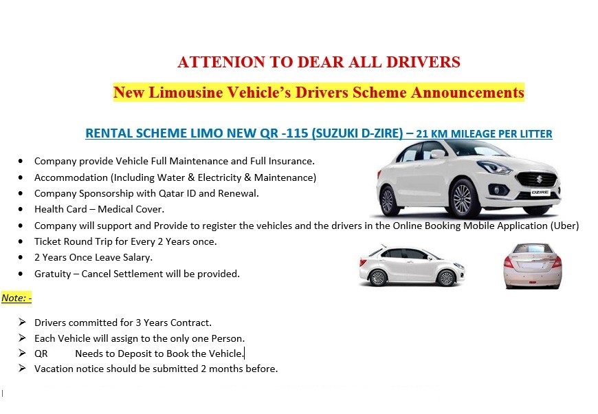 Need Limousine Drivers