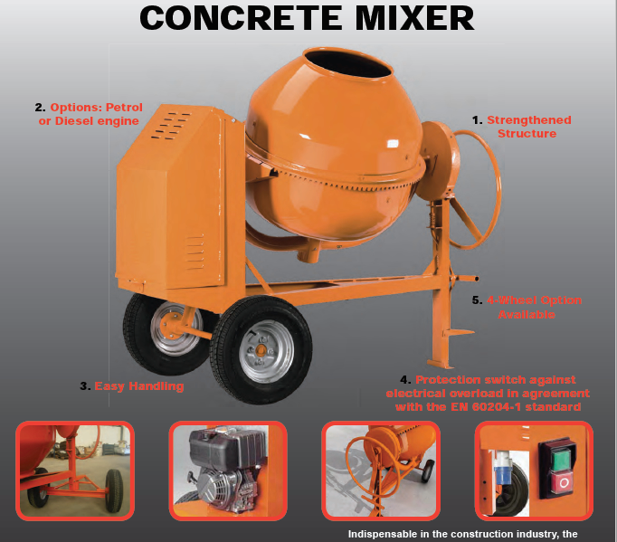 Concrete Mixer / Paddle Mixer